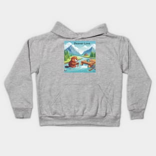 Beaver Love Kids Hoodie